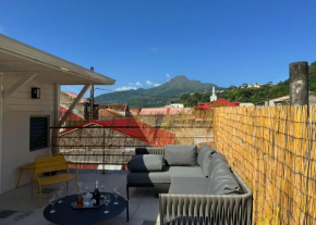 Maison Bernabet - Rooftop avec vue sur la Montagne Pelée